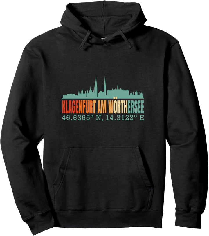 Klagenfurt Am Wörthersee Skyline Österreich Pullover Hoodie