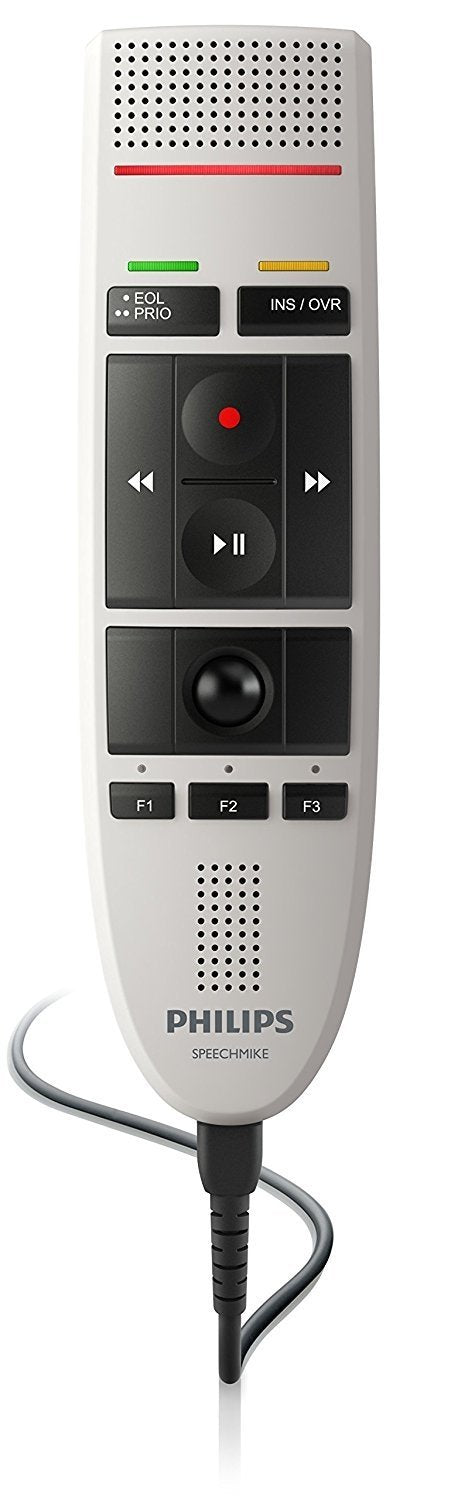 Philips LFH3200 SpeechMike USB-Diktiermikrofon Präzisionsmikrofon Steuerung per Drucktasten