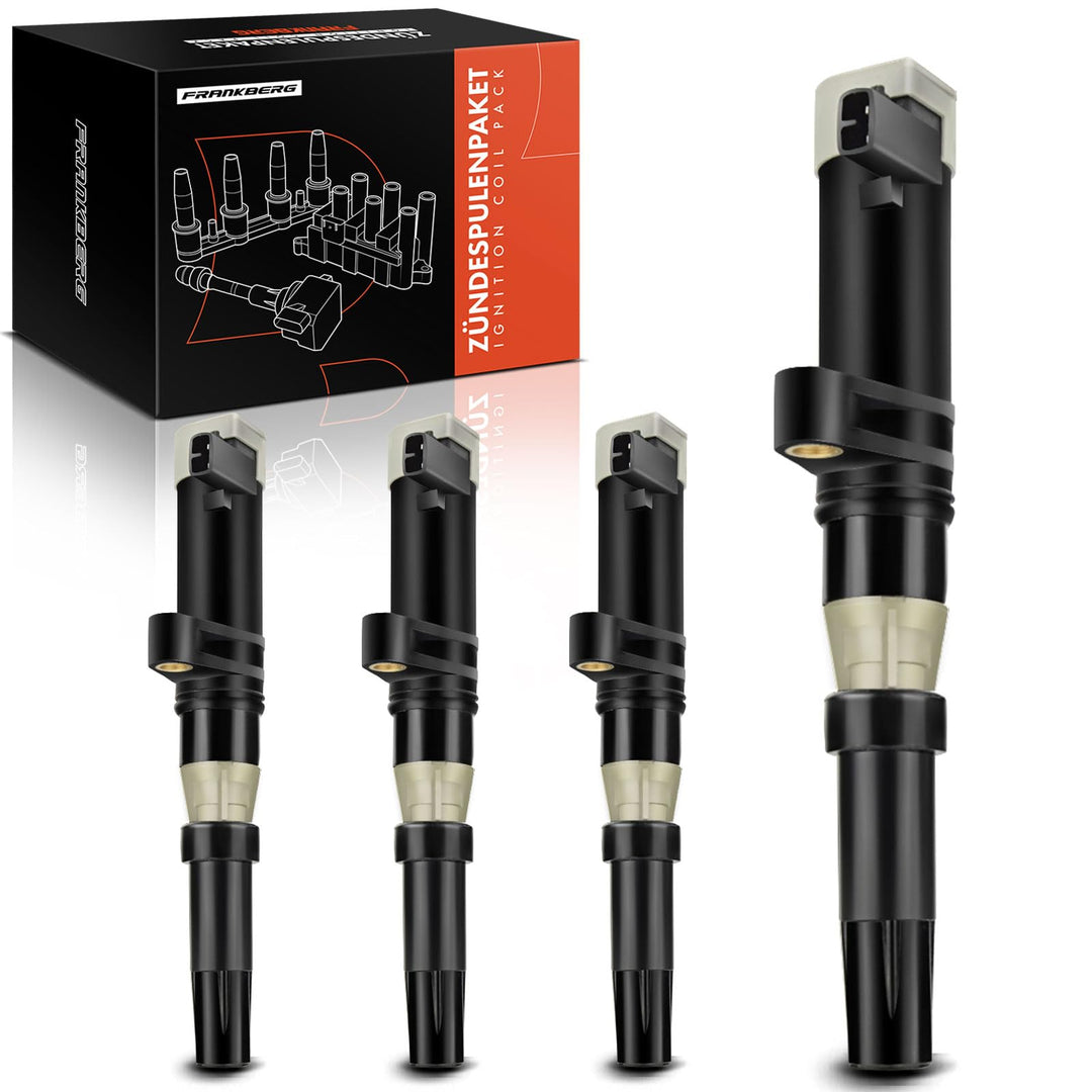 Frankberg 4x Zündspule Zündmodul Kompatibel mit Clio II Clio III Duster Logan Sandero Kubistar Prima