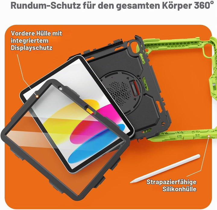 SEYMAC Hülle für iPad (A16) 11./10. Generation 11/10,9 Zoll 2025/2022, Stossfeste für iPad 10 Genera