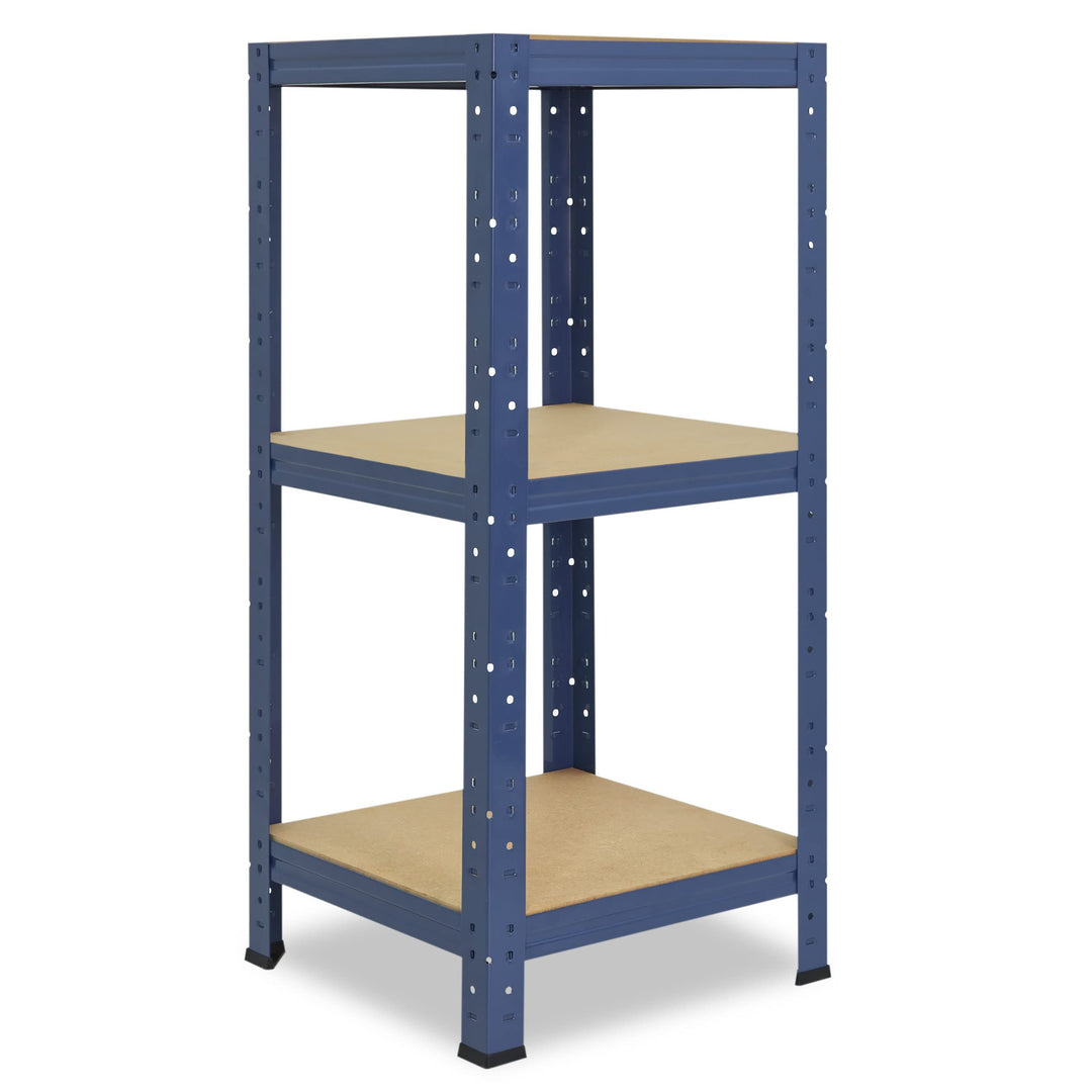 shelfplaza® 100x40x40cm Home Schwerlastregal blau/Metallregal mit 3 Böden/Kellerregal Metall, Garage
