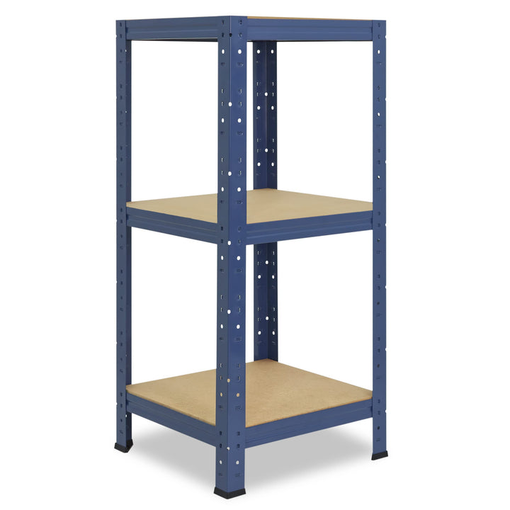 shelfplaza® 100x40x40cm Home Schwerlastregal blau/Metallregal mit 3 Böden/Kellerregal Metall, Garage