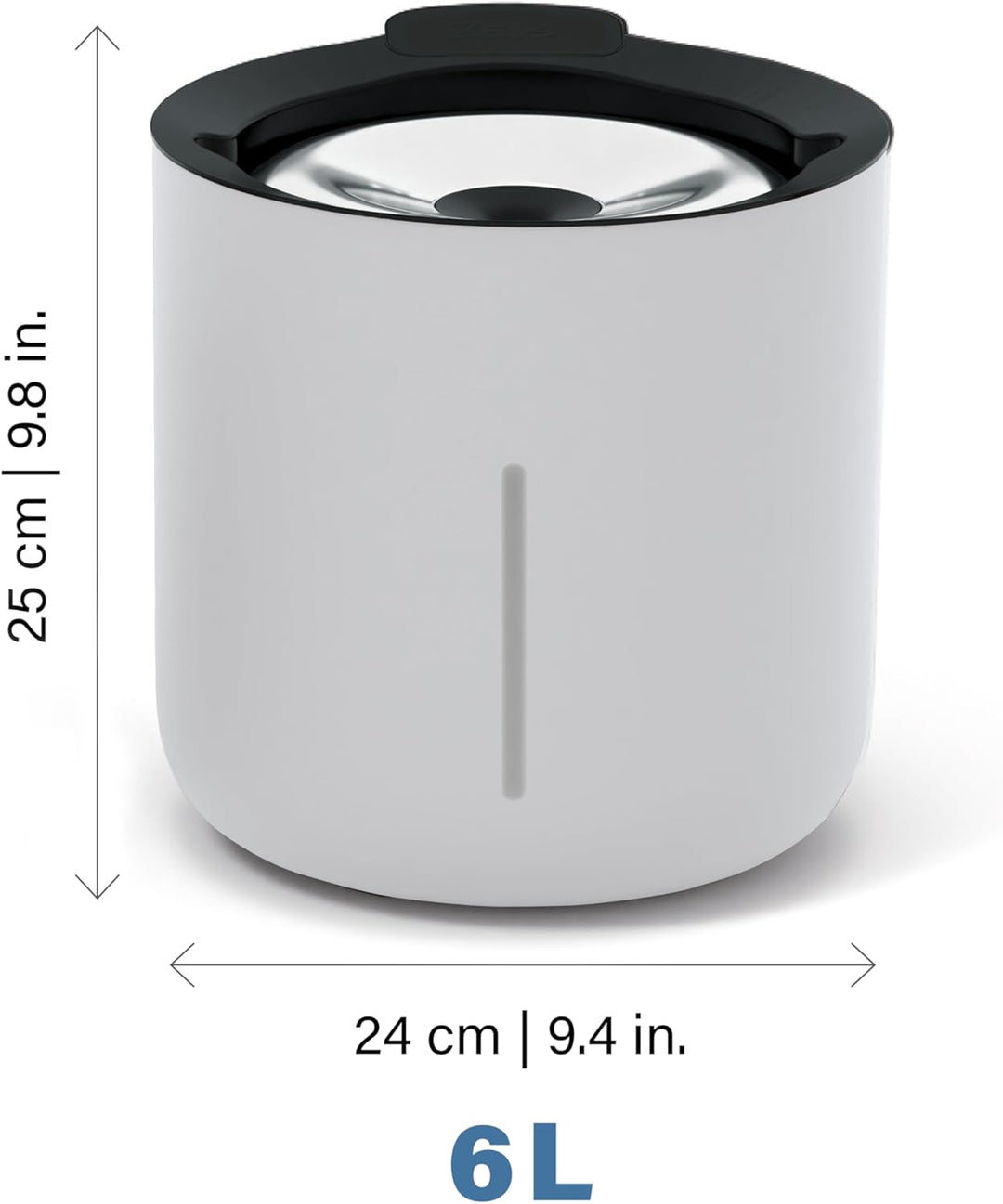 Zeus Oasis Fountain, Grau, 6l