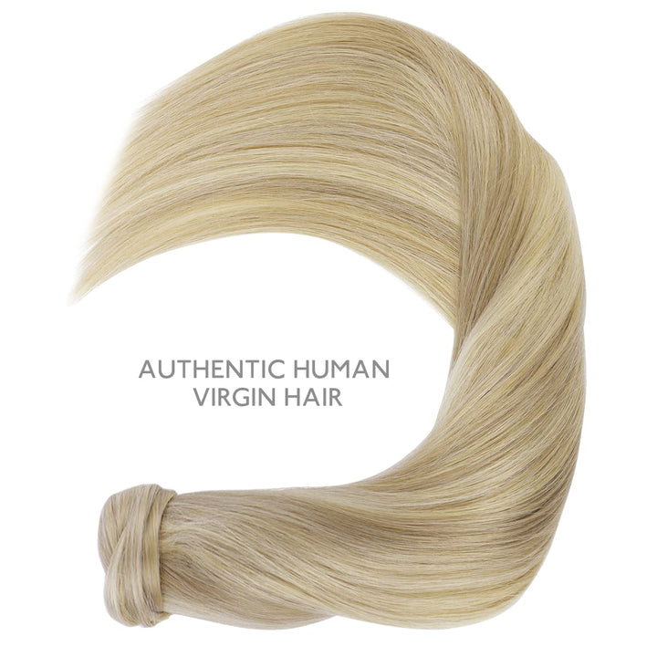 WENNALIFE Ponytail Extension, 45cm 80g Hellblond Highlights Goldblond Pferdeschwanz Haarteil Ponytai