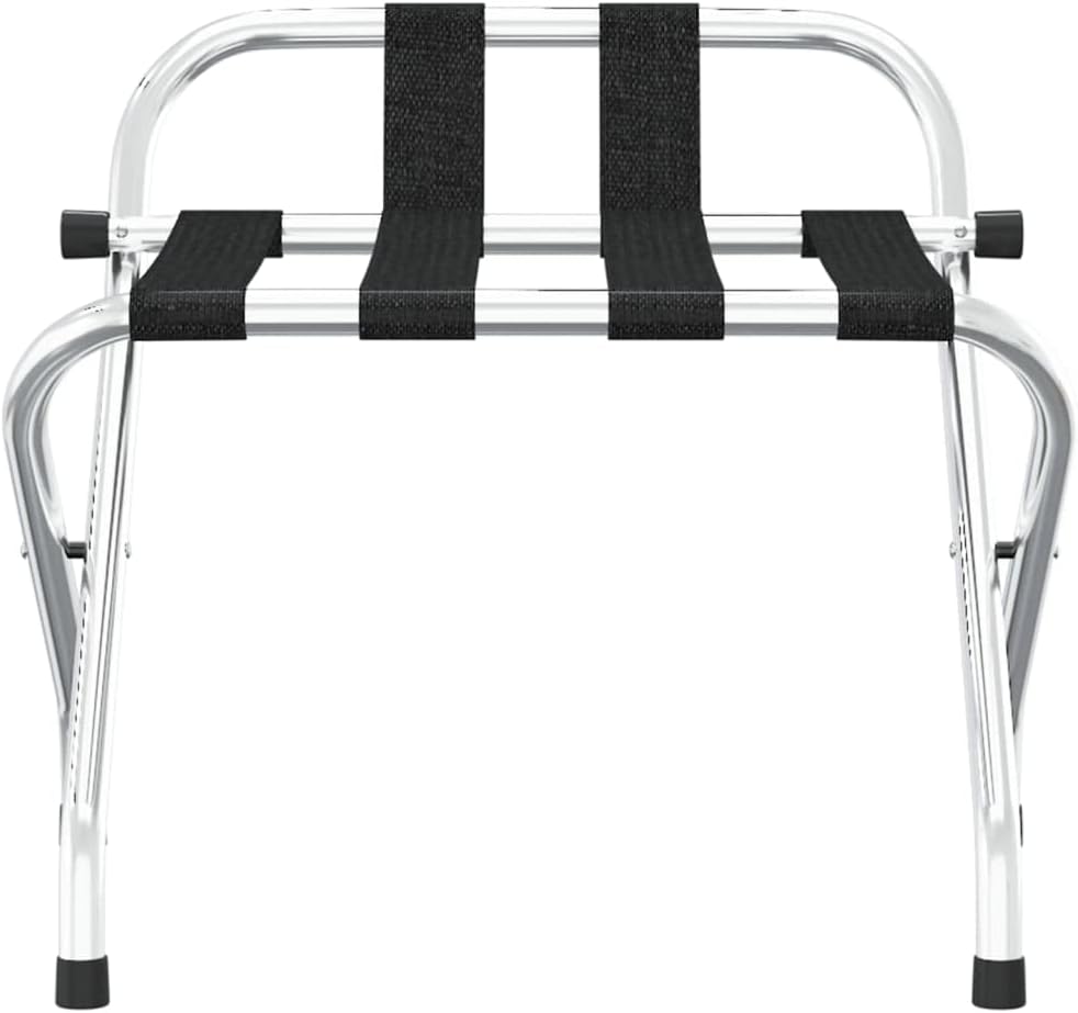 Gepäckträger mit Rückenlehne aus stabilem Metallgestell, 56 x 39 x 52 cm, klappbar und platzsparend,