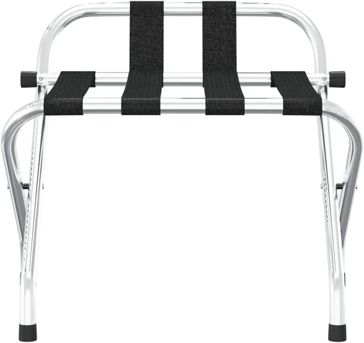 Gepäckträger mit Rückenlehne aus stabilem Metallgestell, 56 x 39 x 52 cm, klappbar und platzsparend,