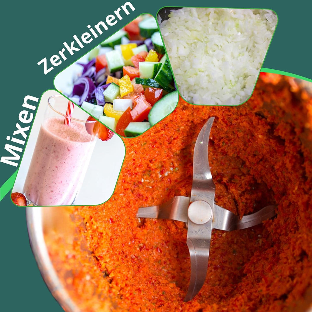 NAMAI - Messer für Thermomix, Edelstahl, 100% Kompatibles Ersatzteil, Thermomix Messbecher TM21, Ein