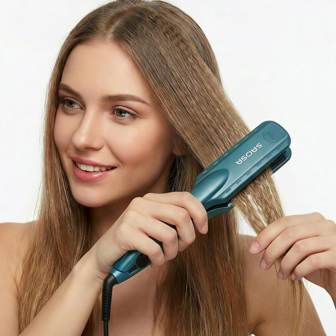 Kreppeisen für die Haare SAOSA Keramik Crimping iron for Hair Glätteisen Haarglätter Kreppeisen und