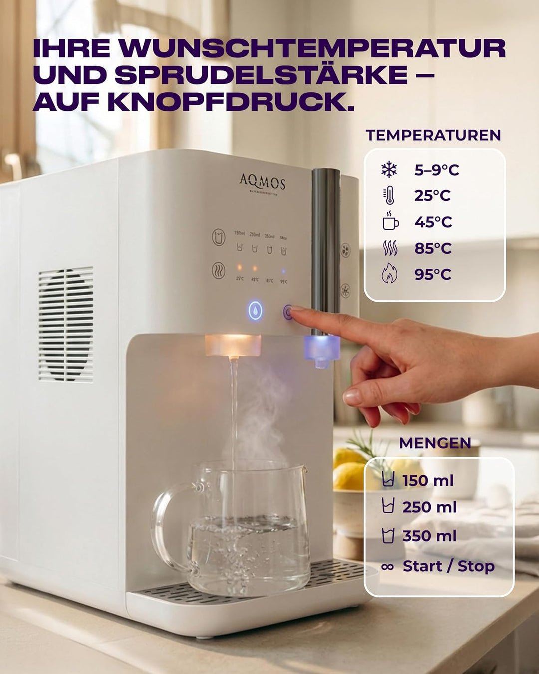 AQMOS Wasserspender Drinking (Weiss)