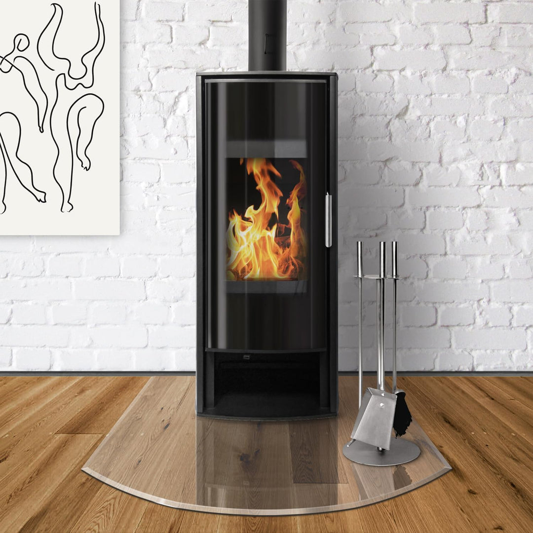 raik B40014 Raik Kamin Glasplatte Zunge flach inkl. Facette