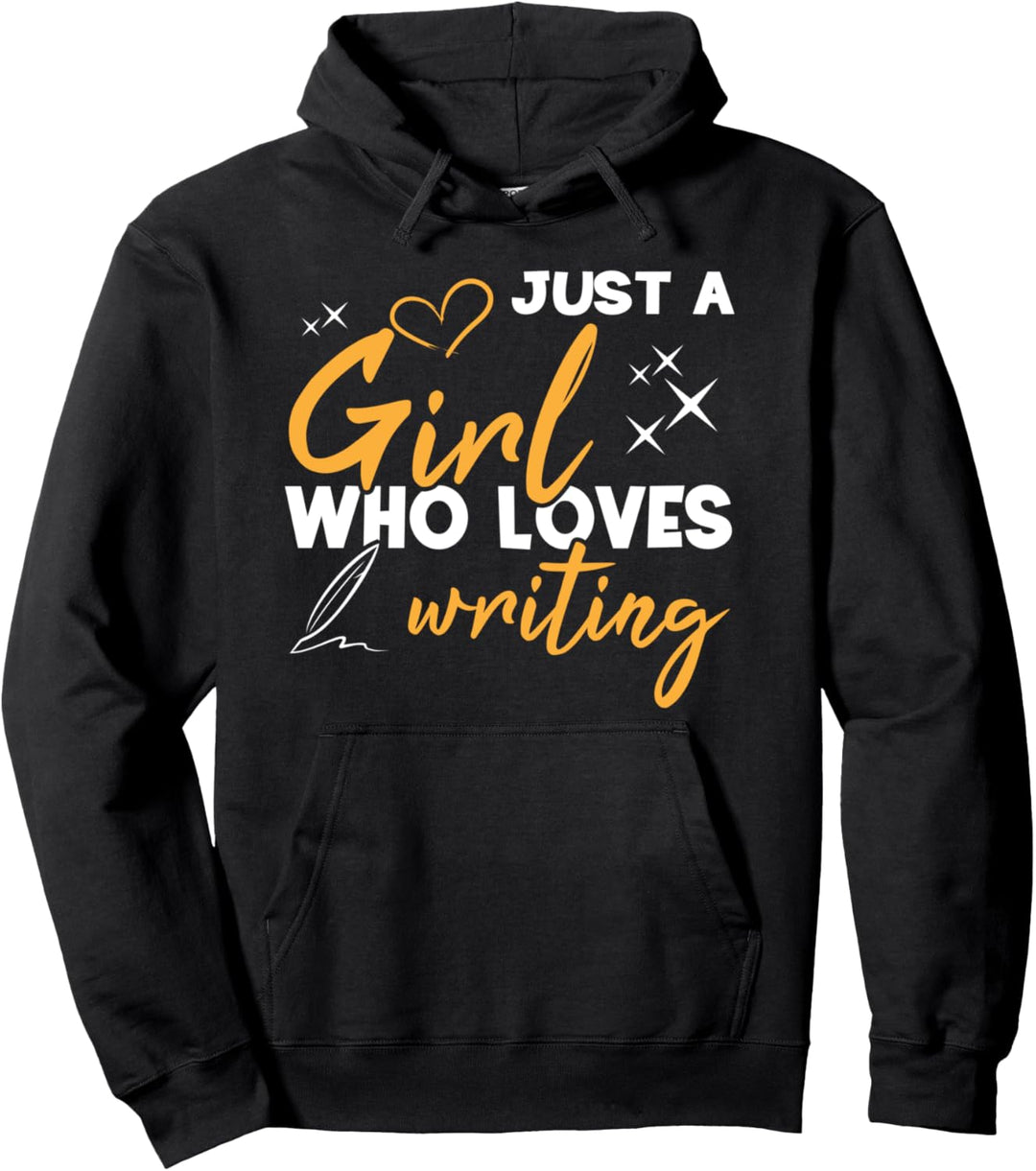 Nur ein Mädchen, das es liebt, lustige Buchautoren zu Pullover Hoodie