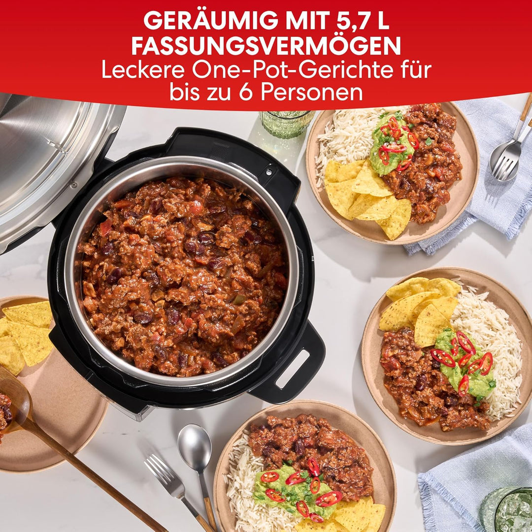 Instant Pot Multikocher, 5.7L 7-in-1 Smart Cooker - Schnellkochtopf, Schongarer, Reiskocher, Sautier