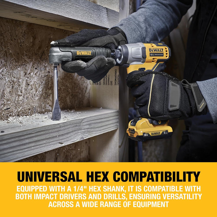 Dewalt Impact Winkelvorsatz für Schlagschrauber DT20500 (1/4" Sechskant, schlagfest, performt mit bi
