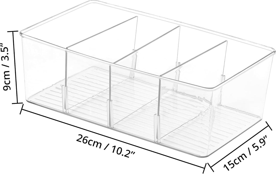 Winter Shore Küchenschrank Organizer [5er-Pack] - Aufbewahrungsbox Küche für Snacks, Gewürze, Geträn
