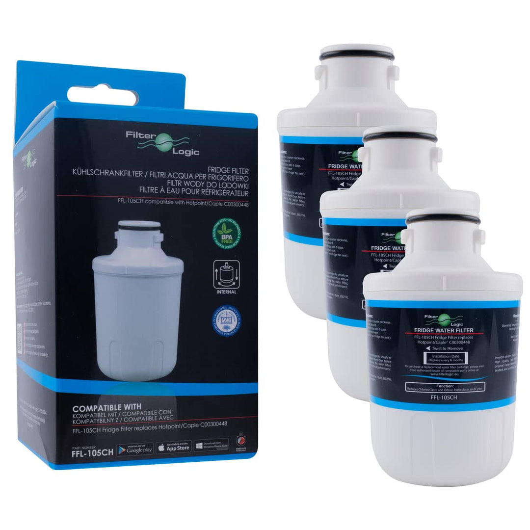 3x FilterLogic FFL-105CH interner Wasserfilter ersetzt Microfilter MFCMG14211FR / MFCMG14211F für Ha