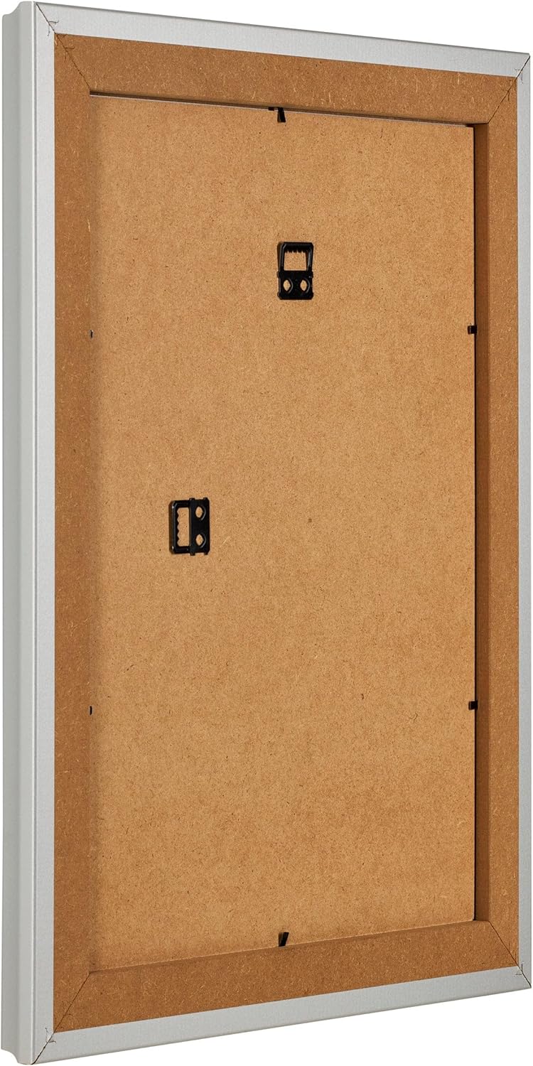 yd. Your Decoration - Bilderrahmen 75x100 cm - Silber Matt - Bilderrahmen aus MDF mit Acrylglas - An