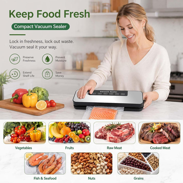 Vakuumiergerät, Vacuum Sealer, Vakumierergerät für Lebensmittel, Vakuumierer für Lebensmittel, Vakuu