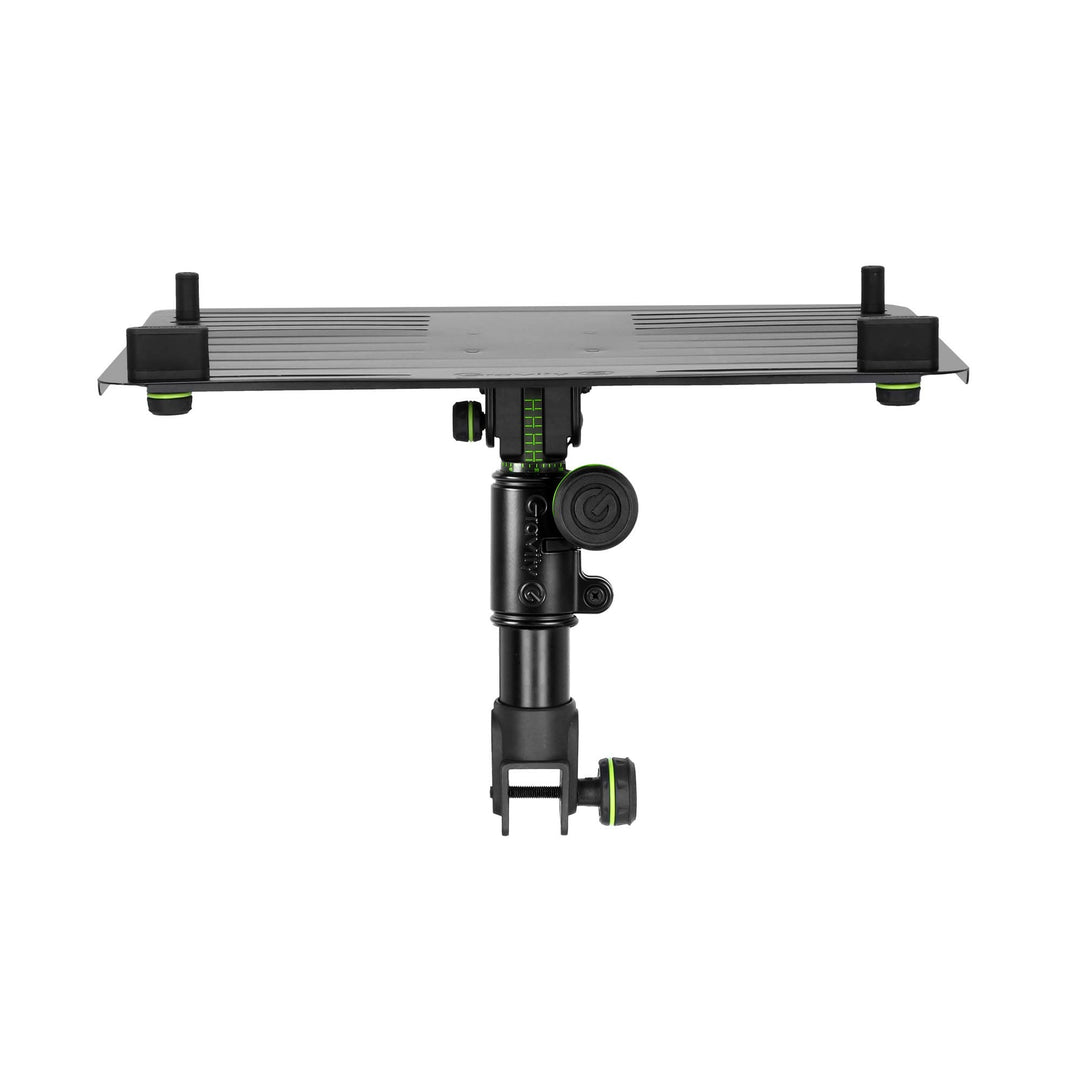 Gravity FT 01 LT T B - Flexible Laptop Ablage für DJ Tisch, stufenlos höhenverstellbar, schwarz
