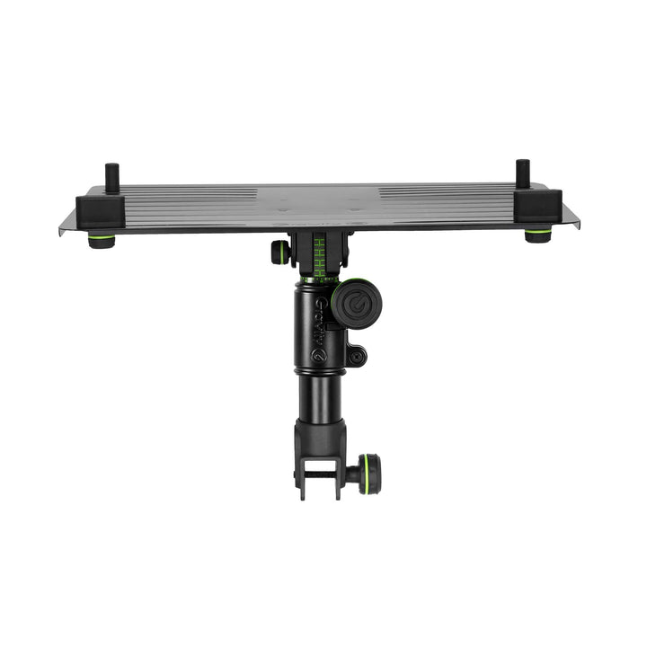 Gravity FT 01 LT T B - Flexible Laptop Ablage für DJ Tisch, stufenlos höhenverstellbar, schwarz