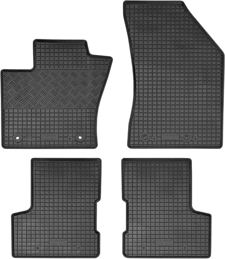 Passgenaue Kofferraumwanne und Gummifussmatten geeignet für FIAT 500X ab 2015 + Gurtschoner