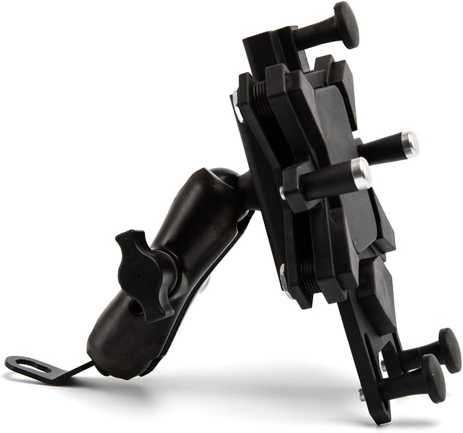 APEBAZY Motorrad-Fahrrad-Telefonhalterung, verstellbar, schwenkbar, stossfest und robust, Universal-