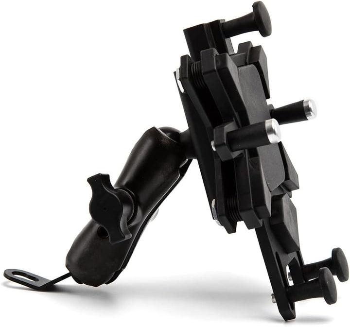 APEBAZY Motorrad-Fahrrad-Telefonhalterung, verstellbar, schwenkbar, stossfest und robust, Universal-