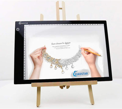 XIAOSTAR A4 beleuchtetes Tablet Kopiertafel mit LED A4, super dünn, für Zeichentafel mit USB-Kabel m