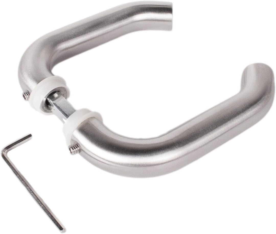 LOCINOX Edelstahl Drückerpaar 3006I, Drückergarnitur, Tordrücker, Torklinke