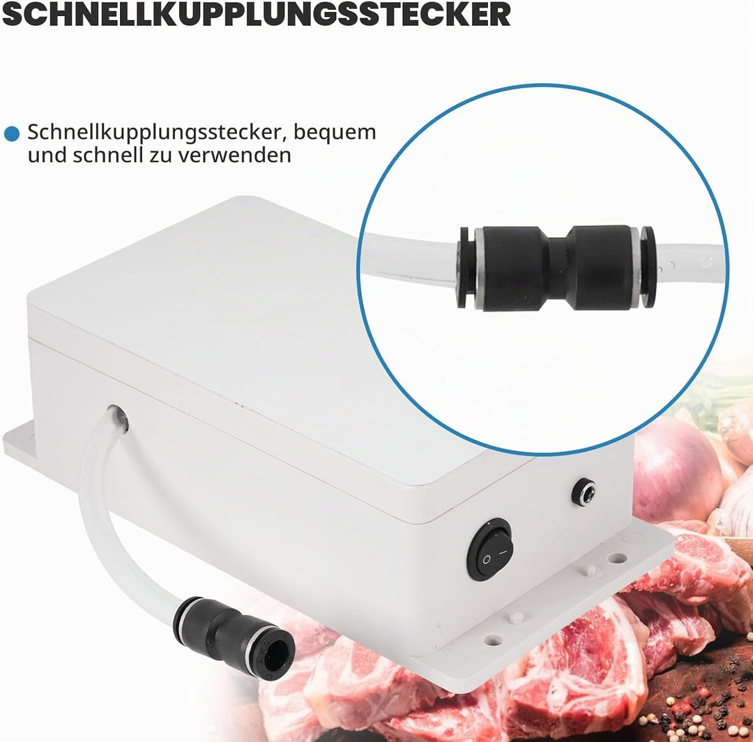 MXBAOHENG Marinierte Spritze Elektrische Kochsalzinjektionspumpe 70W Fleischeinlegemaschine Fleisch