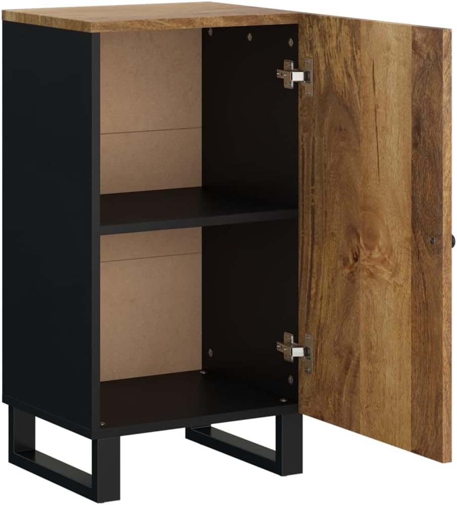 vidaXL Sideboard, Highboard mit Tür, Kommode Beistellschrank mit Eisenbeinen, Wohnzimmerschrank Anri