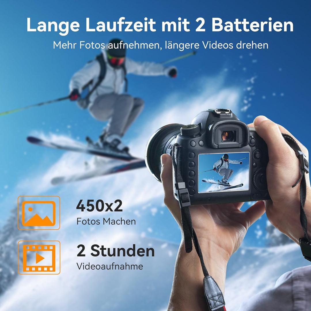 ENEGON EN-EL25 20W Dual-Akku-Schnellladegerät-Set (2 x 1600 mAh) Nikon Z50, Z30, Z FC, Nikon MH-32 D