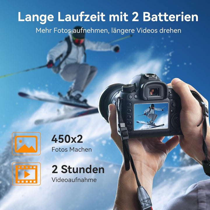 ENEGON EN-EL25 20W Dual-Akku-Schnellladegerät-Set (2 x 1600 mAh) Nikon Z50, Z30, Z FC, Nikon MH-32 D