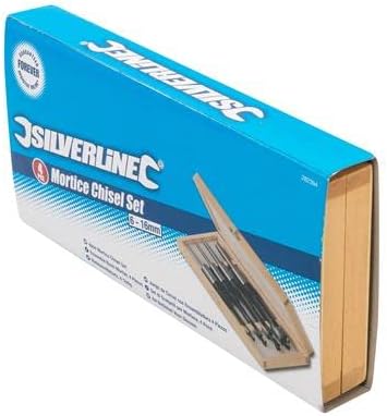 Silverline 282394 Vierkant-Stemmbohrer, 4-tlg. Satz 6–16 mm