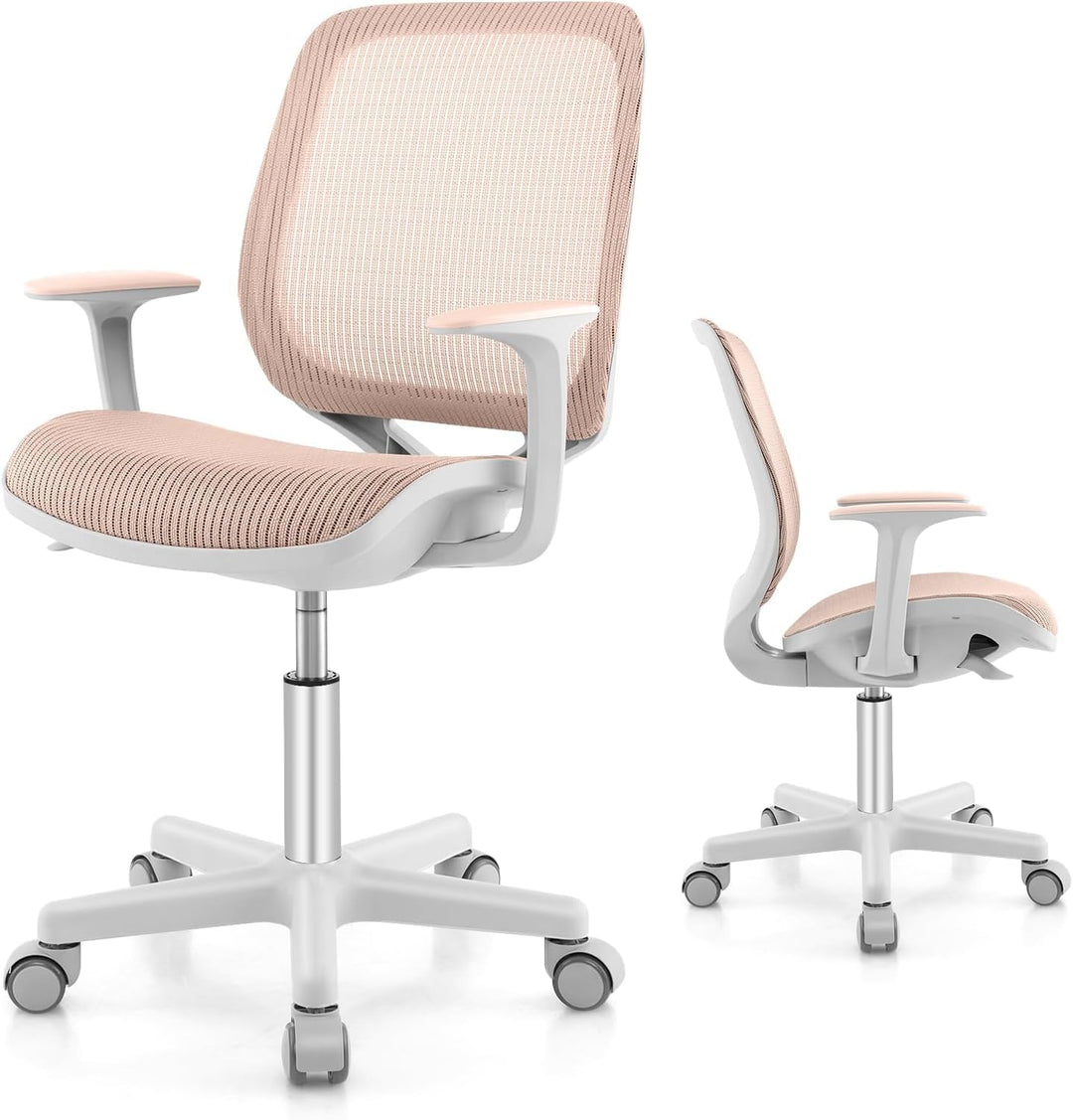 FANTASK Ergonomischer Schreibtischstuhl Kinder, Höhenverstellbar 43-55cm, 360° Drehstuhl mit Rückenl