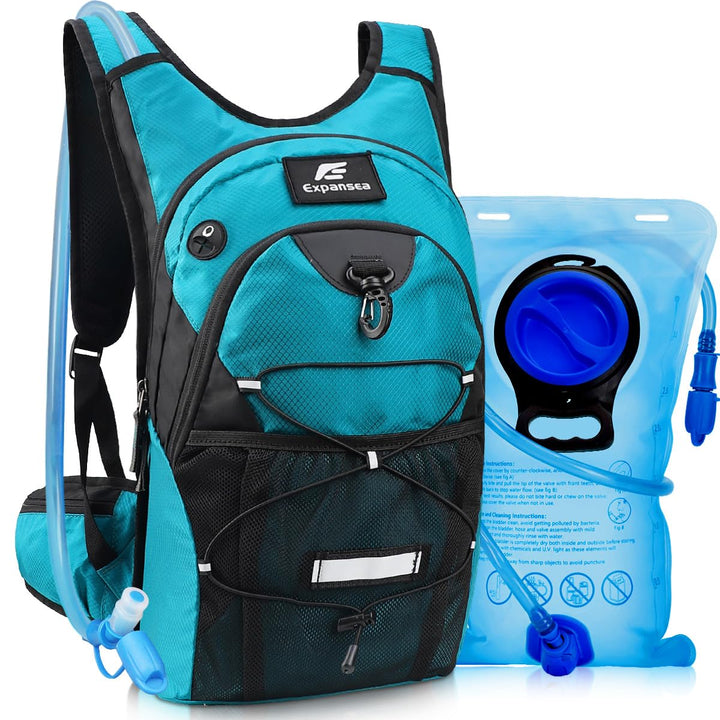 Trinkrucksack mit Trinkblase 3L BPA-Frei, Wasserdichter Outdoor-Rucksack, Rucksack mit Trinksystem,