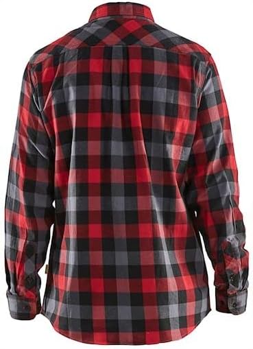 BLÅKLÄDER Blaklader Flanellhemd 3299-1152 3XL Rot Schwarz, 3XL Rot Schwarz