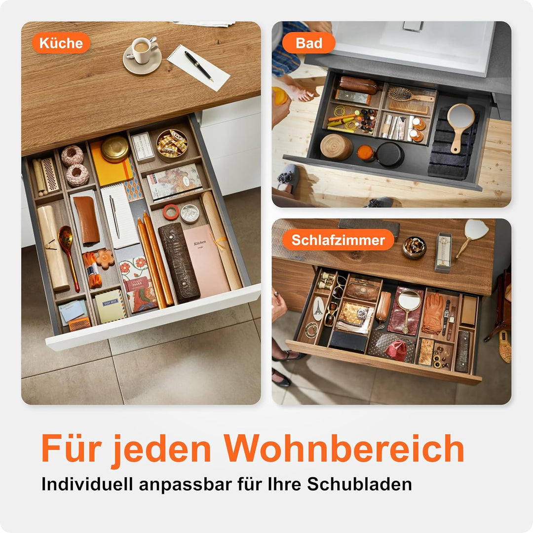 BLUM AMBIA-LINE Schubkastenrahmen breit, NL500mm, B200mm, Farbe: Nebraska Eiche