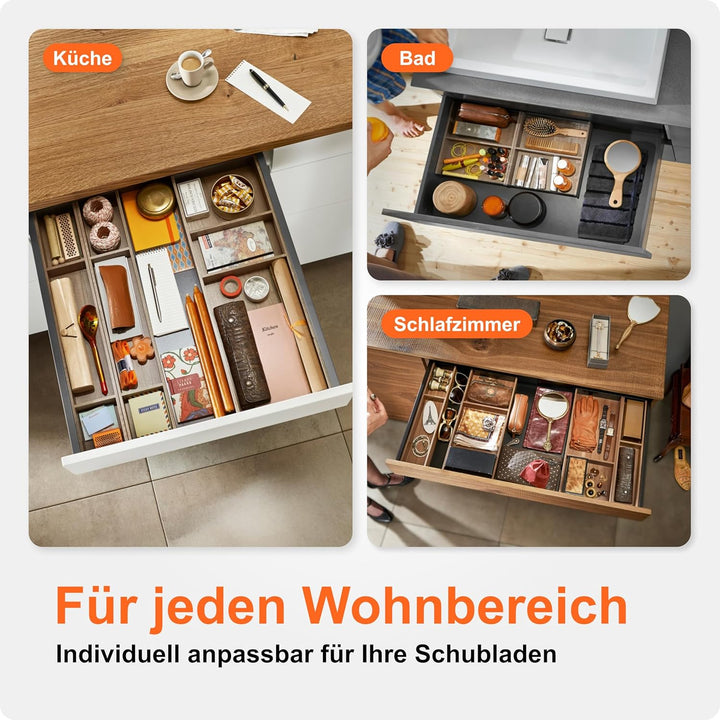 BLUM AMBIA-LINE Schubkastenrahmen breit, NL500mm, B200mm, Farbe: Nebraska Eiche