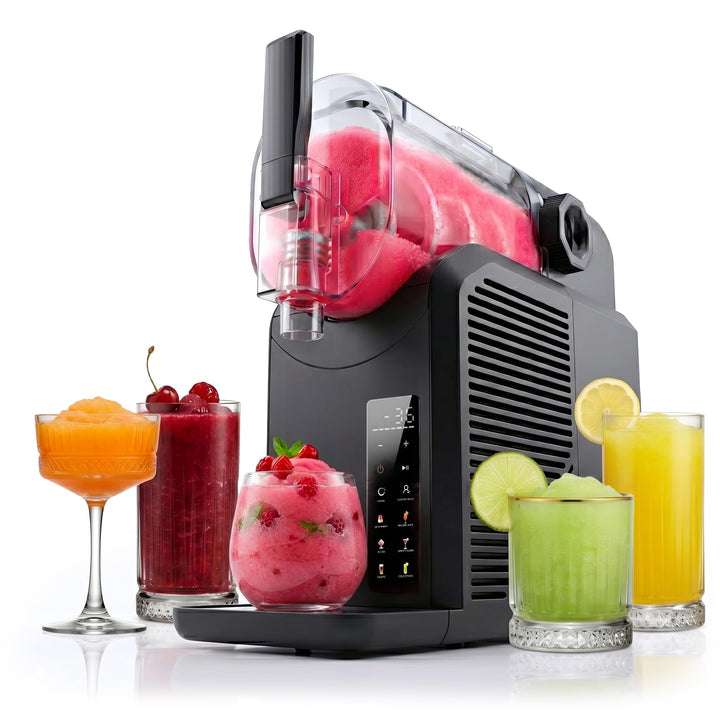 Seeger SuperSlush, 2L 7-in-1 Slush Maschine für zu Hause, 7 Smarten Programma, Automatische Reinigun