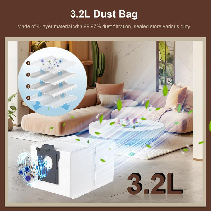 26 Stück Zubehör für Dreame L10s Ultra Gen 3/X40 Ultra Complete/L40 Ultra/X40 Master/Mova P50 Pro Ul