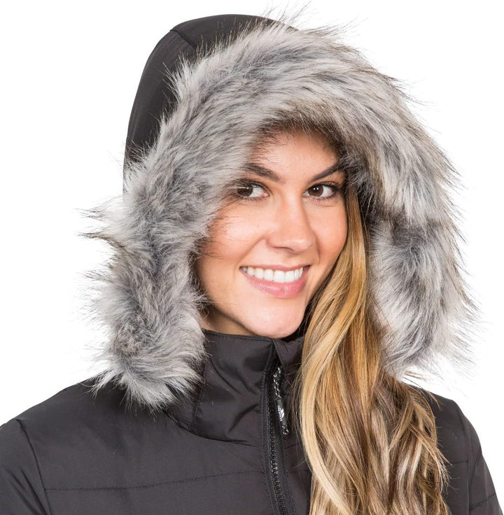 Trespass Damen Phyllis Daunenjacke XL Schwarz, XL Schwarz
