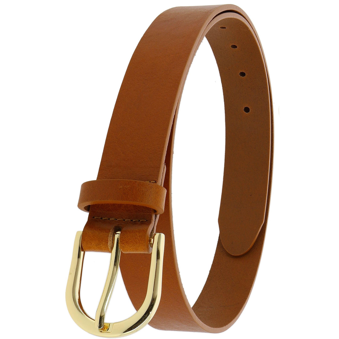 FASHIONGEN - Damengürtel aus pflanzlich gegerbtem Vollnarbenleder, 3 cm breiter ledergürtel, Damengü