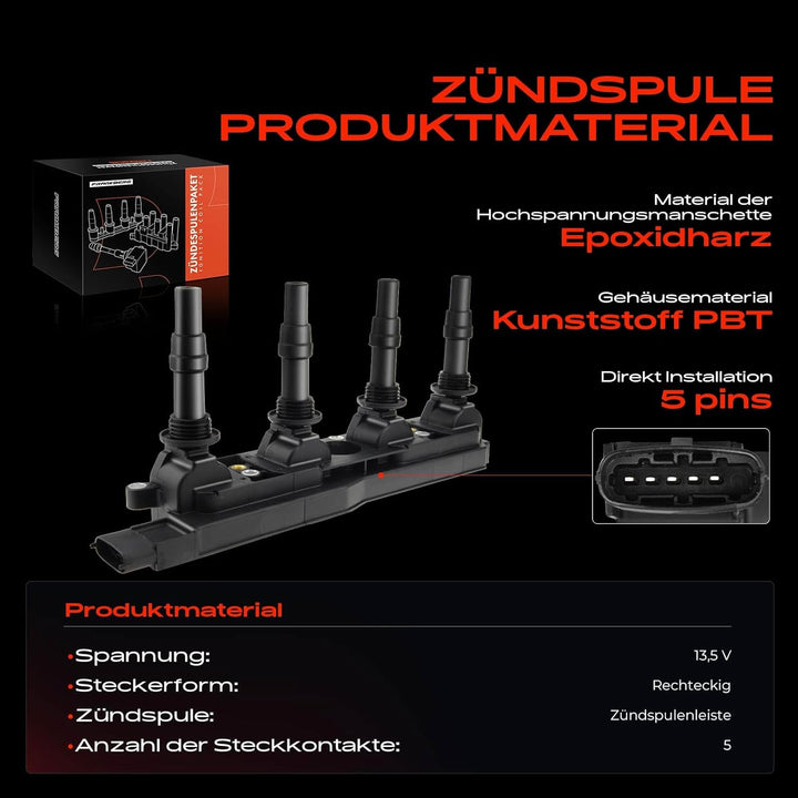 Zündspule für Astra G Astra H Corsa C Meriva Signum Tigra Twintop Vectra B Vectra C Zafira A 9-3 Ast