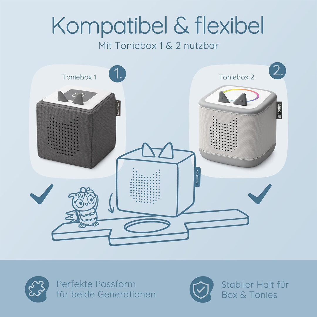 Personalisiertes Tonie Regal für Kinderzimmer - Magnetisches Toniebox Regal für Toniebox &amp; Figuren m