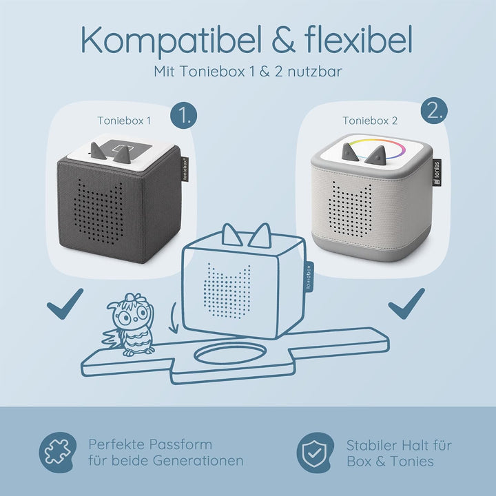 Personalisiertes Tonie Regal für Kinderzimmer - Magnetisches Toniebox Regal für Toniebox &amp; Figuren m