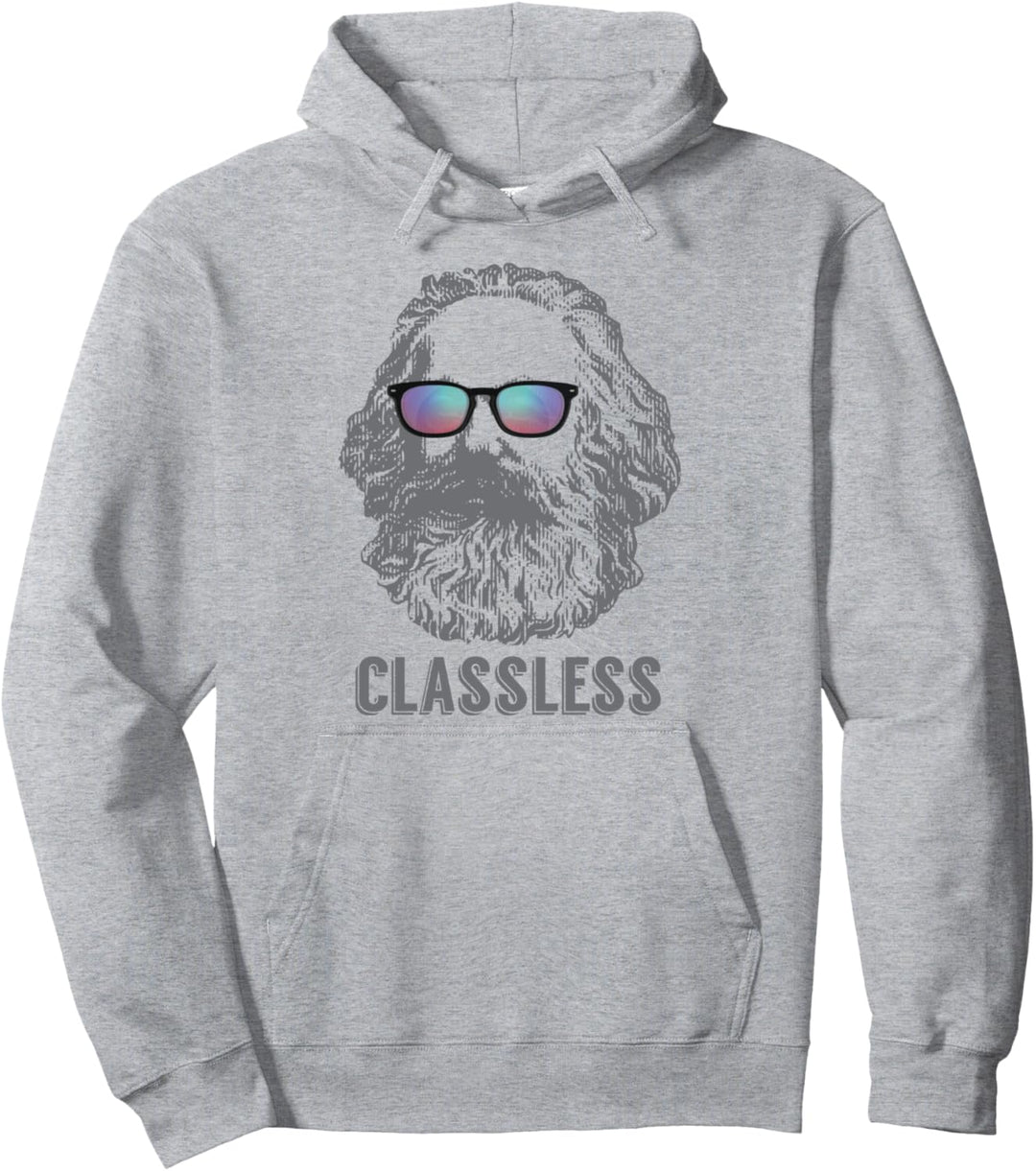Classless Karl Marx Classic Marxist Marxism Workers Funny Pullover Hoodie
