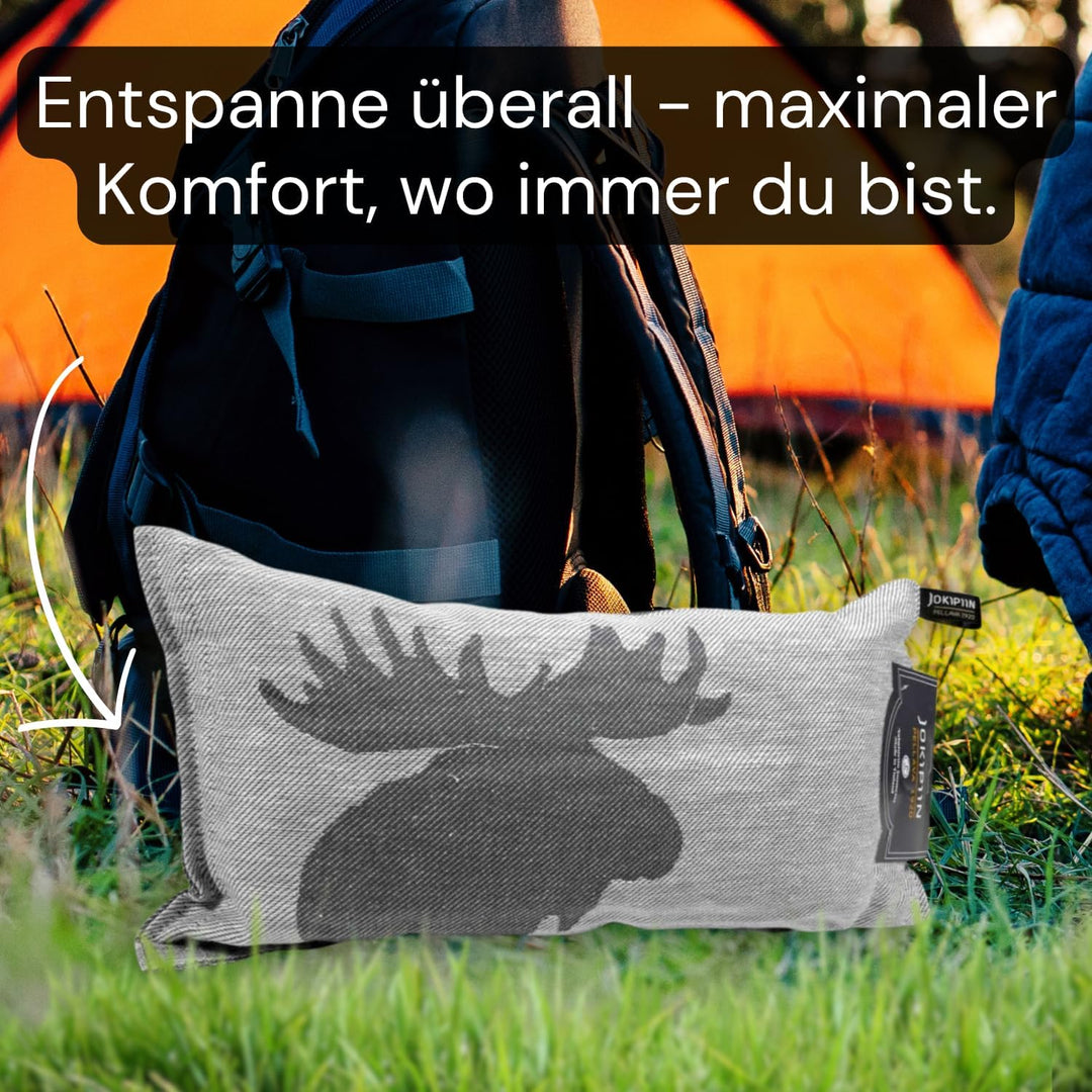 Jokipiin Premium Saunakissen 40 cm x 22 cm - 100% Made in Finland - ReisekissenLeinen Baumwo