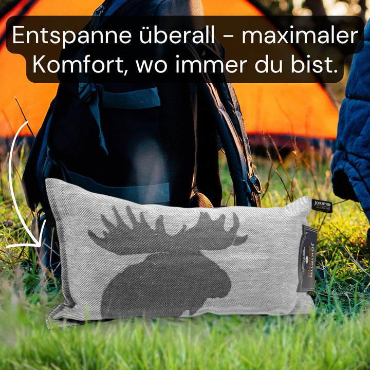 Jokipiin Premium Saunakissen 40 cm x 22 cm - 100% Made in Finland - ReisekissenLeinen Baumwo