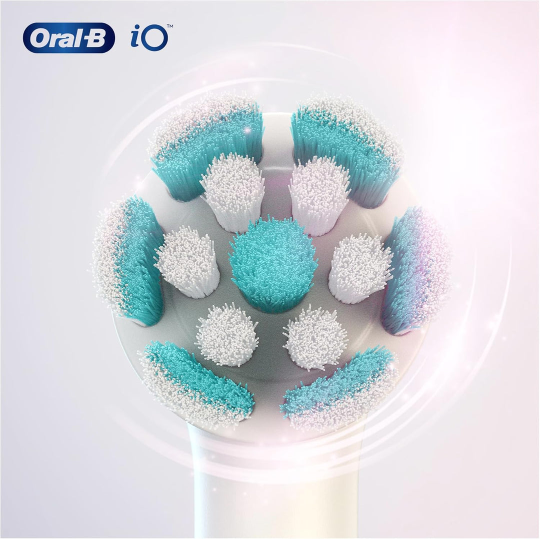 Oral-B iO Sanfte Reinigung Aufsteckbürsten für elektrische Zahnbürste, 2 Stück, sanfte Zahnreinigung