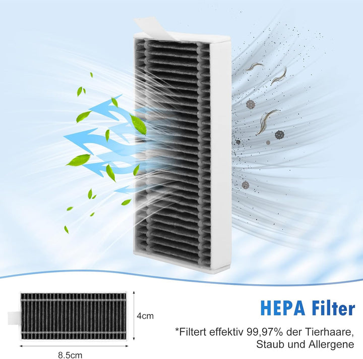 18 Stück Zubehör Set für Ecovacs Deebot X8 Pro Omni / X8 Omni Saugroboter, Ersatzteile mit 1 Hauptbü